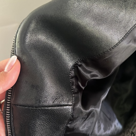 Bike sexy 100% genuine leather jacket by Michael Kors - Picture 13 of 15